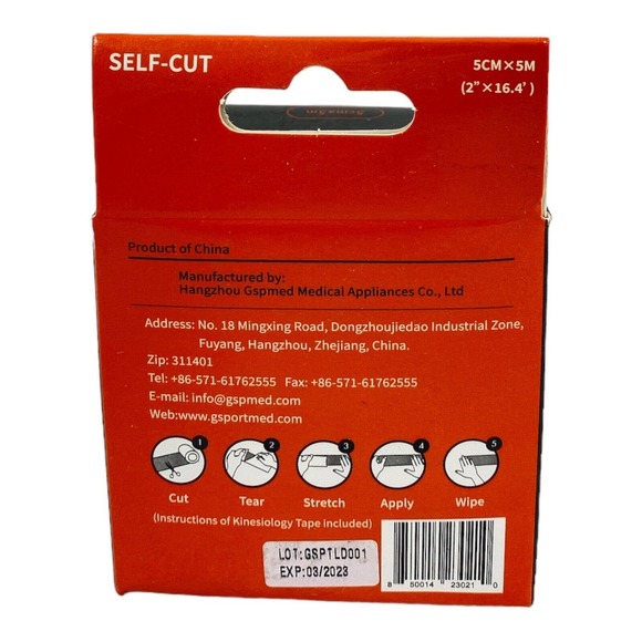 GSPORT Kinesiology Tape Pro Strength NWT - Picture 3 of 3